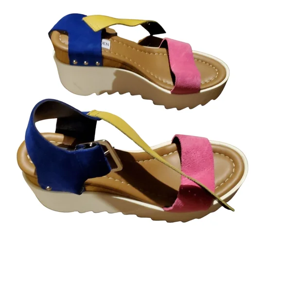 Steve Madden Keanu Colorful Women's Sandals Size 6.5 - Picture 2 of 5